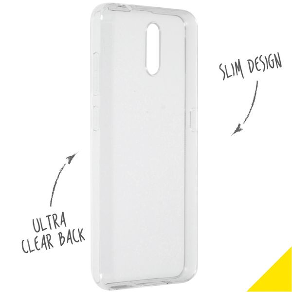 Accezz Clear Backcover Nokia 2.3 - Transparant