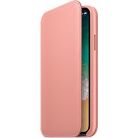 Apple Leather Folio Bookcase iPhone X / Xs - Soft Pink