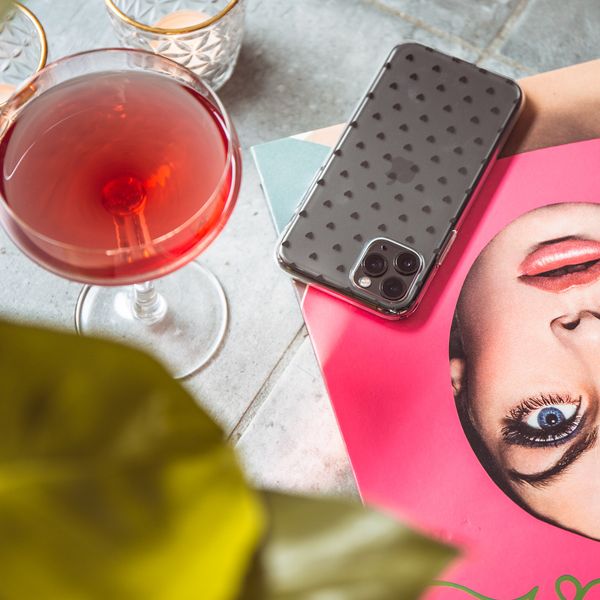 iMoshion Design hoesje Huawei P30 Lite - Hartjes - Zwart