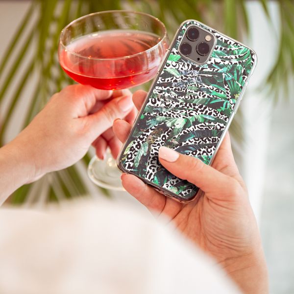 iMoshion Design hoesje Galaxy A50 / A30s - Jungle - Wit / Zwart