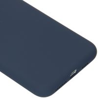 Accezz Liquid Silicone Backcover iPhone 11 Pro Max - Blauw