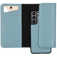 Selencia Uitneembare Vegan Lederen Clutch Galaxy S21 - Blauw