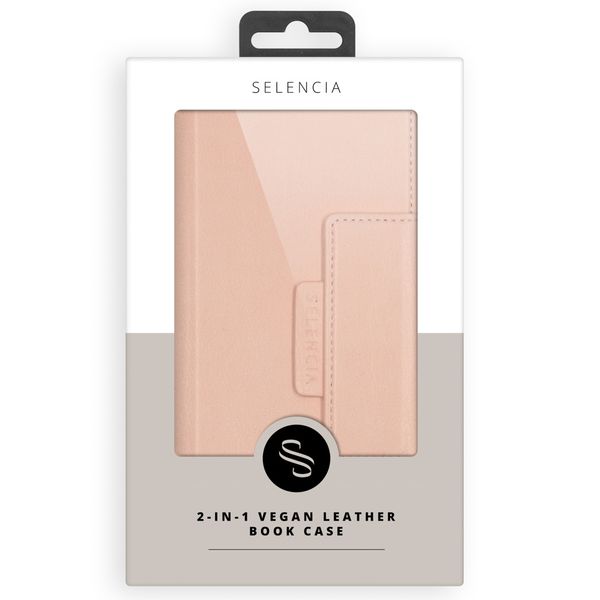 Selencia 2-in-1 Uitneembare Vegan Lederen Bookcase iPhone 11 - Roze