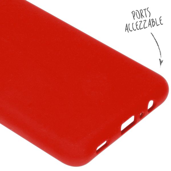 Accezz Liquid Silicone Backcover Samsung Galaxy A12 - Rood