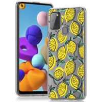 iMoshion Design hoesje Samsung Galaxy A21s - Citroen - Geel