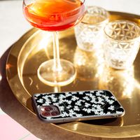 iMoshion Design hoesje Huawei P30 Lite - Bloem - Wit / Zwart