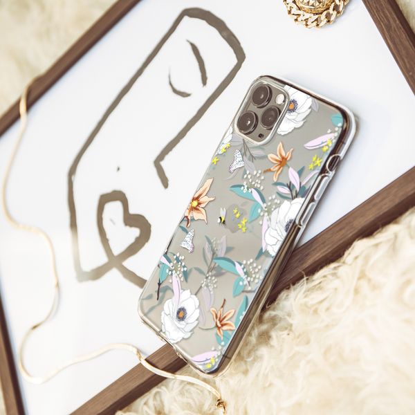 iMoshion Design hoesje iPhone 5 / 5s / SE - Bloem - Wit