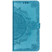 Mandala Bookcase Motorola Moto G7 Play - Turquoise