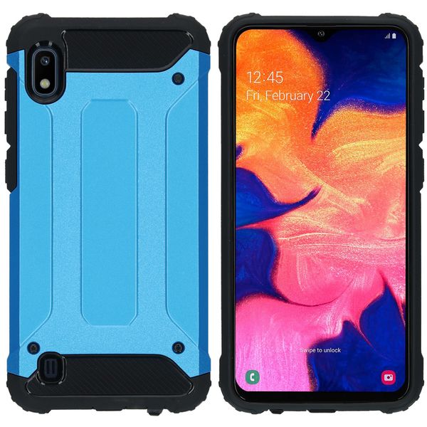 iMoshion Rugged Xtreme Backcover Samsung Galaxy A10 - Lichtblauw