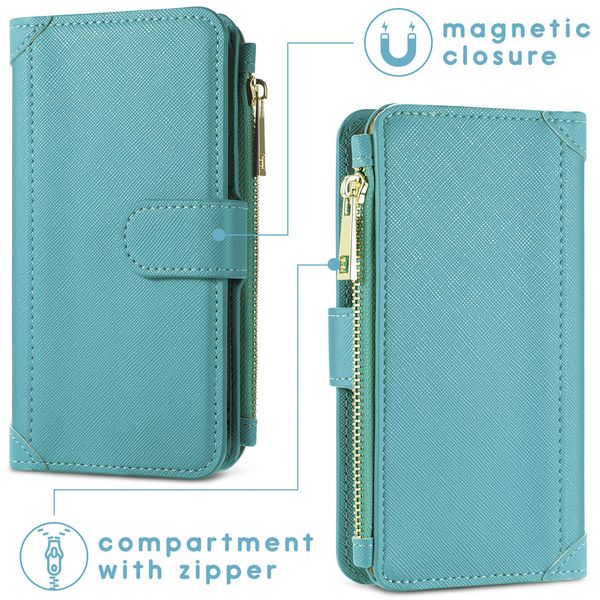 iMoshion Luxe Portemonnee Samsung Galaxy S21 - Turquoise