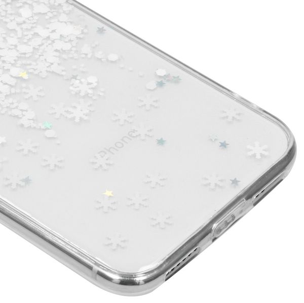 Snowflake Softcase Backcover iPhone X / Xs - Wit