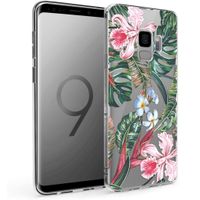 iMoshion Design hoesje Samsung Galaxy S9 - Jungle - Groen / Roze