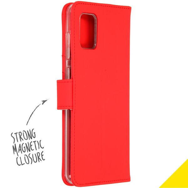 Accezz Wallet Softcase Bookcase Samsung Galaxy A31 - Rood