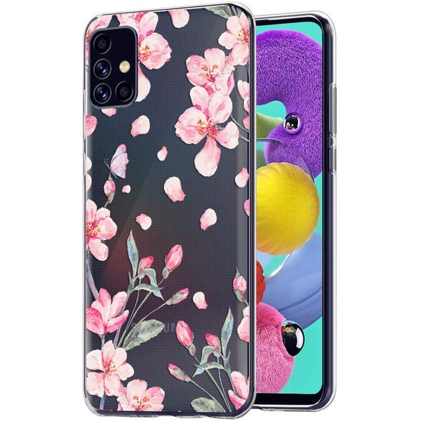 iMoshion Design hoesje Samsung Galaxy A51 - Bloem - Roze