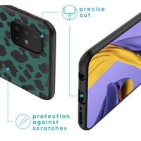 iMoshion Design hoesje Samsung Galaxy A51 - Luipaard - Groen / Zwart