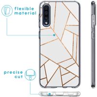 iMoshion Design hoesje Samsung Galaxy A50 / A30s - Grafisch Koper / Wit