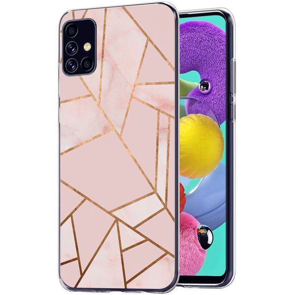 iMoshion Design hoesje Samsung Galaxy A51 - Grafisch Koper / Roze