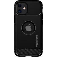 Spigen Rugged Armor Backcover iPhone 12 Mini - Zwart