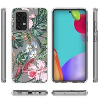 iMoshion Design hoesje Samsung Galaxy A52(s) (5G/4G) - Jungle - Groen / Roze