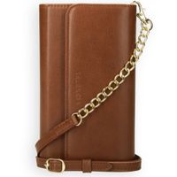 Selencia Eny Uitneembare Vegan Lederen Clutch iPhone 11 - Bruin