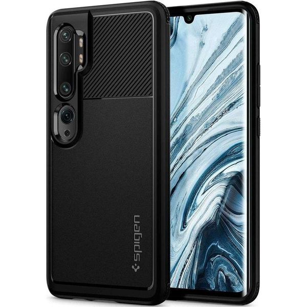 Spigen Rugged Armor Backcover Xiaomi Mi Note 10 (Pro) - Zwart