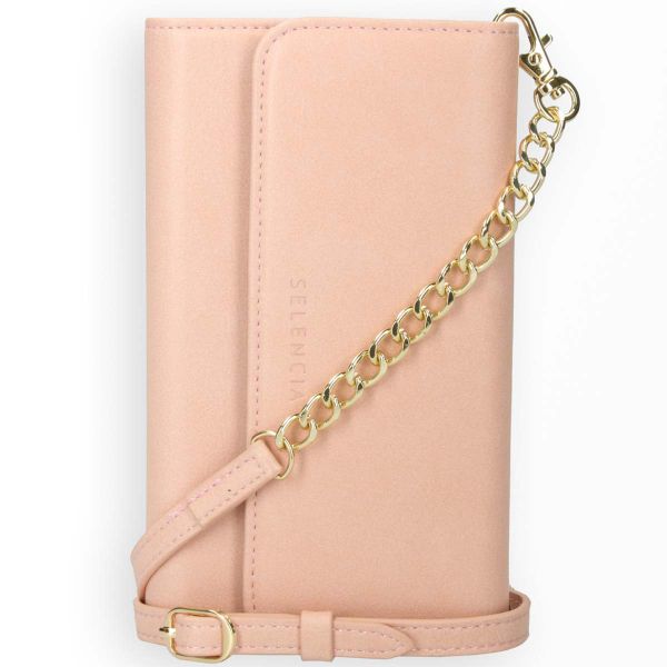 Selencia Uitneembare Vegan Lederen Clutch Galaxy S21 - Roze