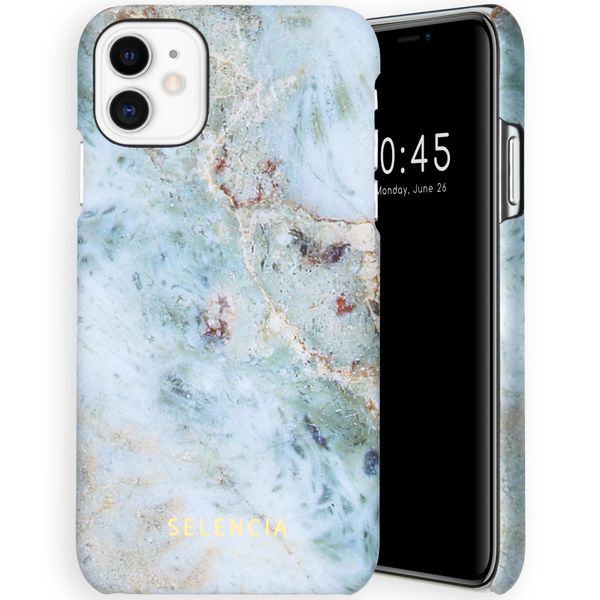 Selencia Maya Fashion Backcover iPhone 11 - Marble Blue