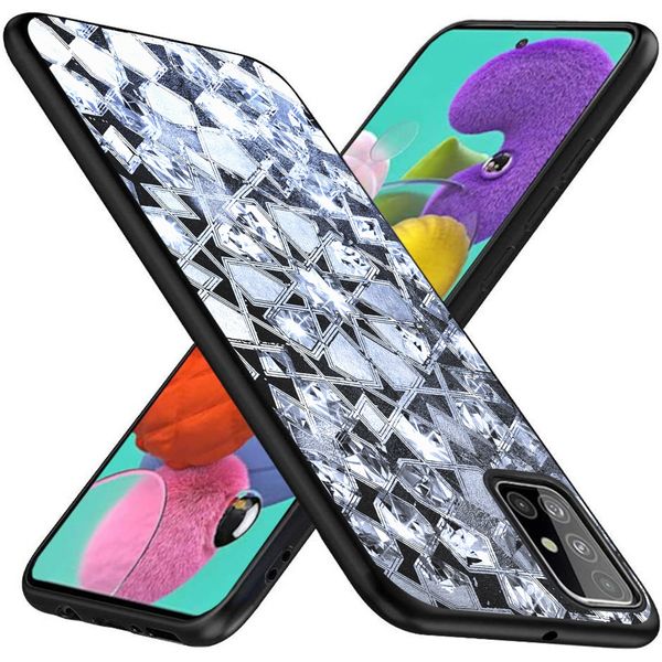 iMoshion Design hoesje Samsung Galaxy A51 - Grafisch - Zilver Bling