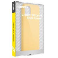 Accezz Liquid Silicone Backcover iPhone 11 - Yellow