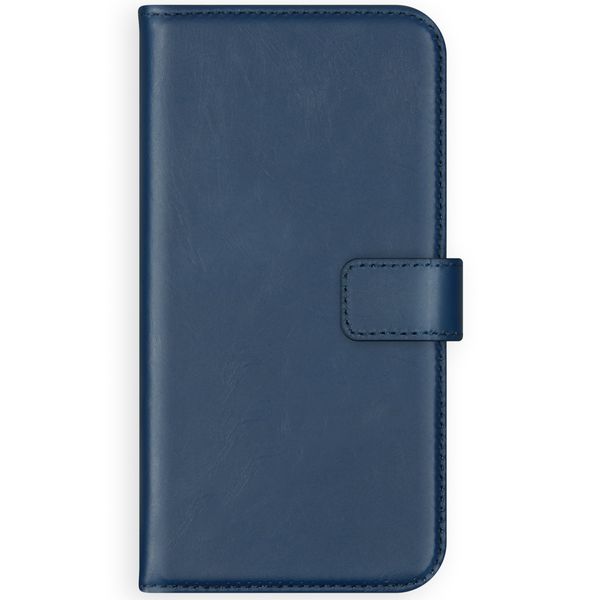 Selencia Echt Lederen Bookcase Galaxy Note 10 Plus - Blauw