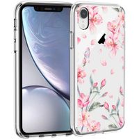 iMoshion Design hoesje iPhone Xr - Bloem - Roze