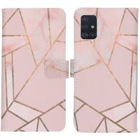 iMoshion Design Softcase Bookcase Samsung Galaxy A51 - Pink Graphic