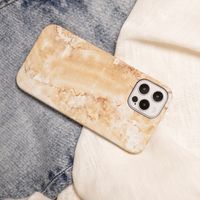 Selencia Maya Fashion Backcover iPhone Xs / X - Marble Sand