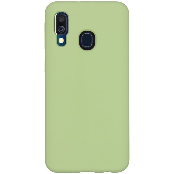 Accezz Liquid Silicone Backcover Samsung Galaxy A40 - Groen