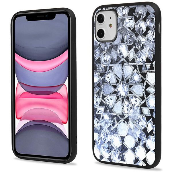 iMoshion Design hoesje iPhone 11 - Grafisch - Zilver Bling