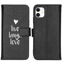 iMoshion Design Softcase Bookcase iPhone 11 - Live Laugh Love