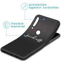 iMoshion Design hoesje Huawei P30 Lite - Fuck Off - Zwart