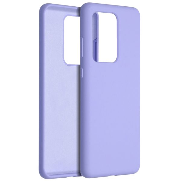 Accezz Liquid Silicone Backcover Samsung Galaxy S20 Ultra - Paars