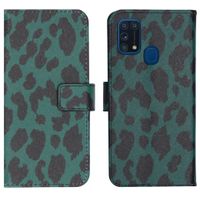 iMoshion Design Softcase Bookcase Samsung Galaxy M31 - Green Leopard