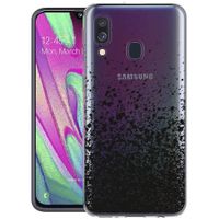 iMoshion Design hoesje Samsung Galaxy A40 - Spetters - Zwart