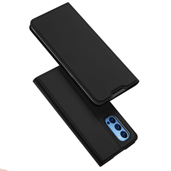 Dux Ducis Slim Softcase Bookcase Oppo Reno4 5G - Zwart