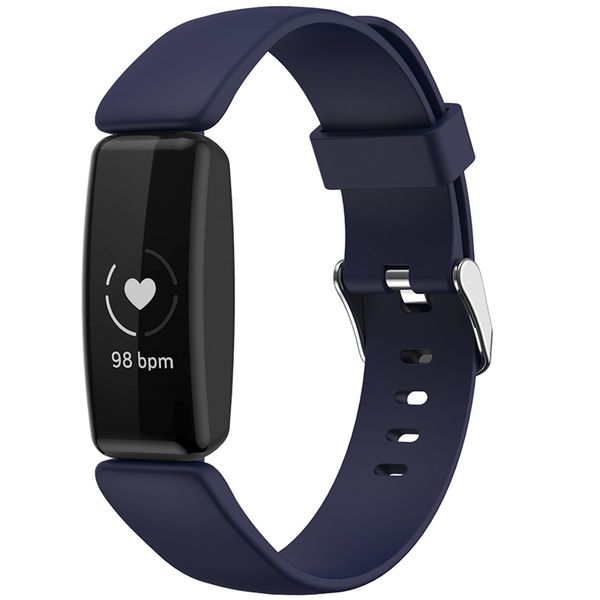 iMoshion Siliconen bandje Fitbit Inspire 2 - Donkerblauw