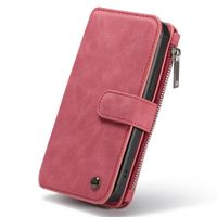 CaseMe Luxe 2 in 1 Portemonnee Bookcase iPhone 12 Pro Max - Rood