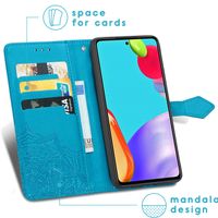 iMoshion Mandala Bookcase Samsung Galaxy A72 - Turquoise