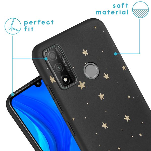 iMoshion Design hoesje Huawei P Smart (2020) - Sterren / Zwart