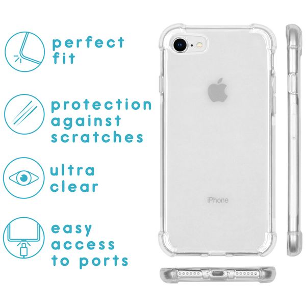 iMoshion Anti-Shock Backcover + Glass Screenprotector iPhone 8 / 7