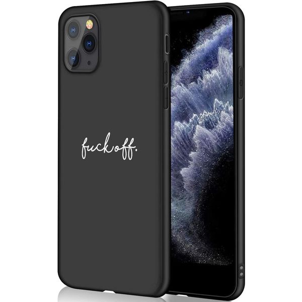 iMoshion Design hoesje iPhone 11 Pro - Fuck Off - Zwart