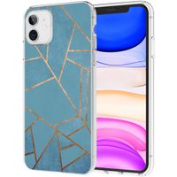 iMoshion Design hoesje iPhone 11 - Grafisch Koper / Blauw