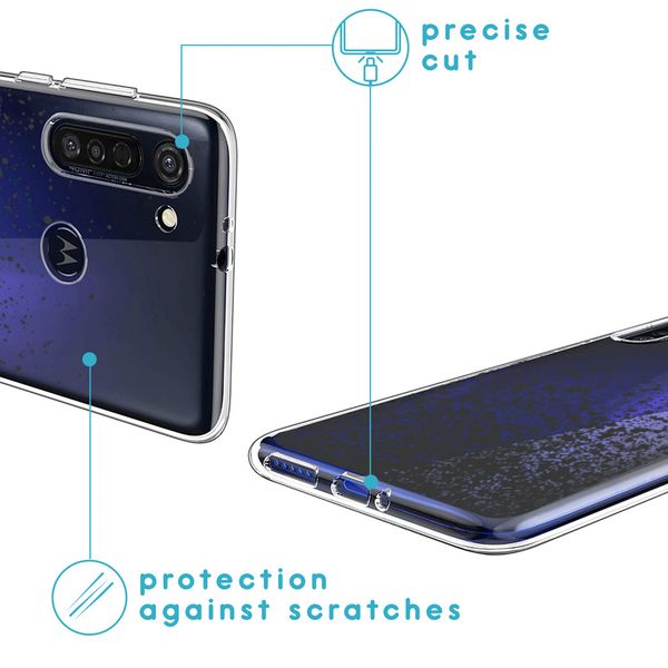 iMoshion Design hoesje Motorola Moto G8 Power - Spetters - Zwart