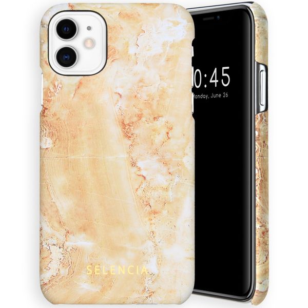 Selencia Maya Fashion Backcover iPhone 11 - Marble Sand